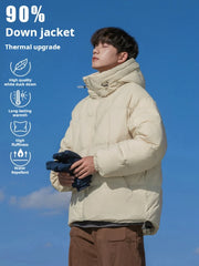 Padded Lightweight Plump Warm Waterproof Hooded down jacket