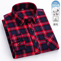 Flannel Plaid Long Sleeve Shirts