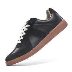 Sneakers unisexe en cuir véritable: chaussures décontractées pour hommes et femmes