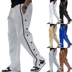 Coss-border leisure sports breasted loose straight drum draw rope large pant