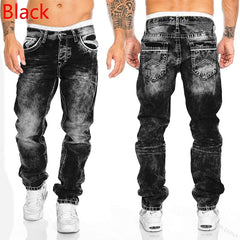 Straight Stretch Slim Jean Denim Trousers Baggy Jeans