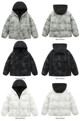 Unisex Hooded Thick Bomber Puffer Soft Jacket