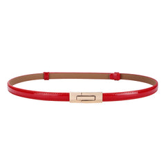 Ceinture en cuir verni