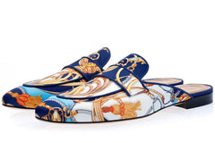 Genuine Leather Half Shoes Round Toe Mules Fashion Comfort Flat  Slippers