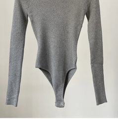 Cotton BTurtleneck Solid Knitwear Knitted Bodysuits