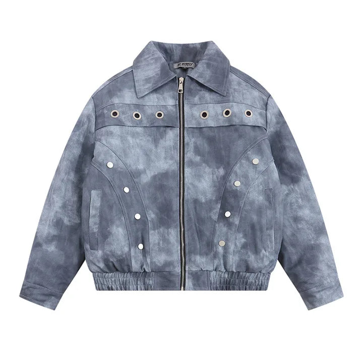 Vintage Pu Leather Jackets Cotton Lined Thermal