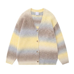 Cardigan V-neck Single Breasted