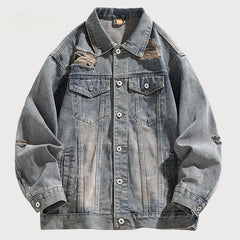 Vintage Distressed Denim Jacket