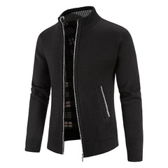 Sweater Jacket  Cold Coat Fleece Zipper Cardigan