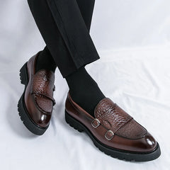 Leather Loafers Low Cut Daily Men's Driving Shoes Non Slip