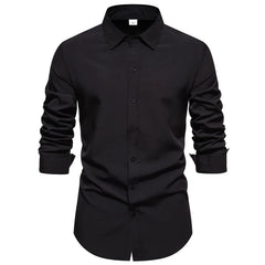 Regular Fit Long Sleeve Shirt Button Up