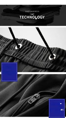Sweatpants Male Straight Baggy Trousers