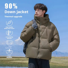 Padded Lightweight Plump Warm Waterproof Hooded down jacket