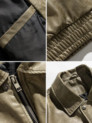 American Retro PU Leather Jacket