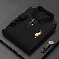 Embroidered Pure Popsicle Cotton Short Sleeved Polo Shirt