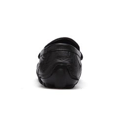 Moccasins Italian Black Genuine Leather Loafers Shoes