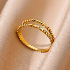 Gold Stainless Steel Rings