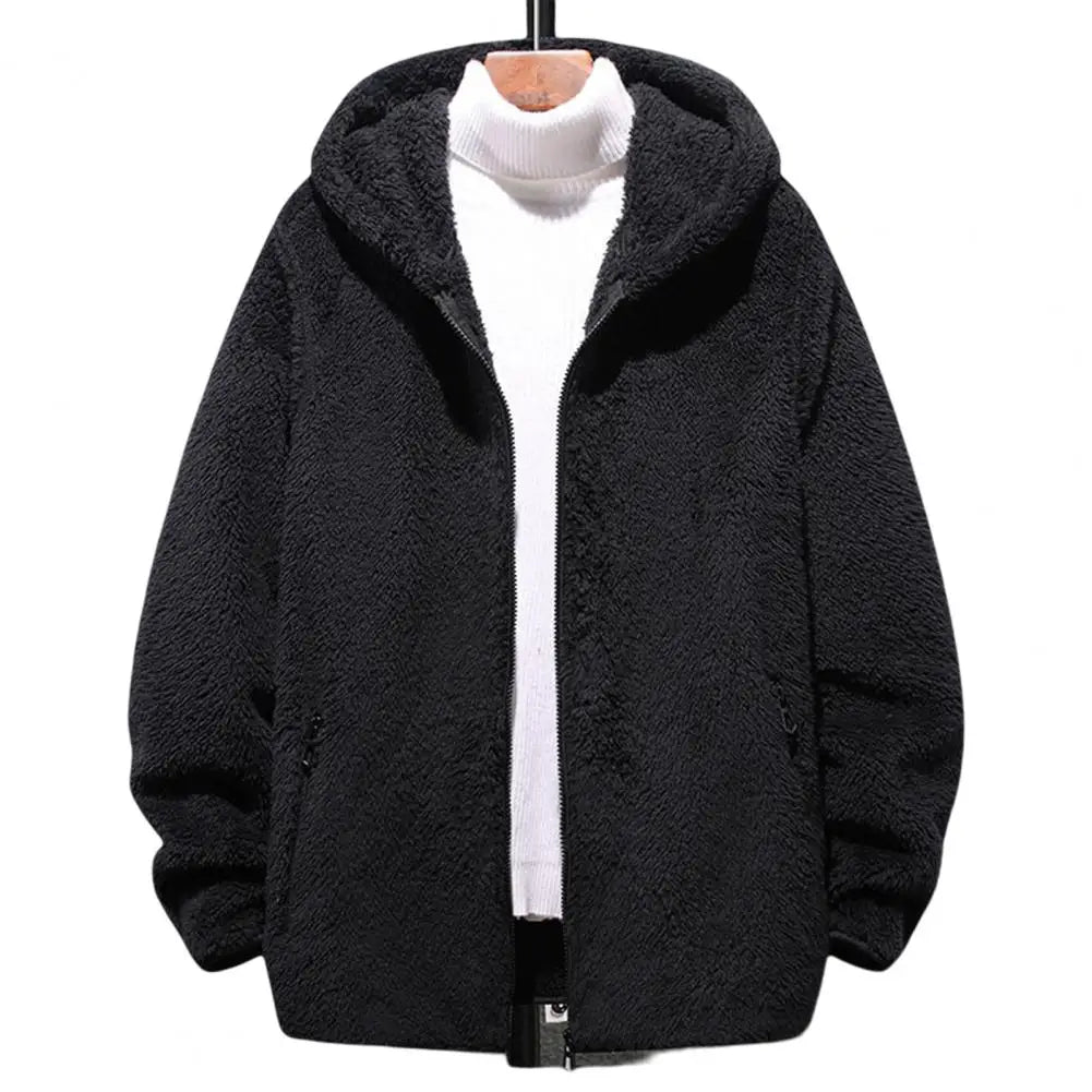 Hooded Solid Soft Cold-proof Thermal Warm Bomber Jackets