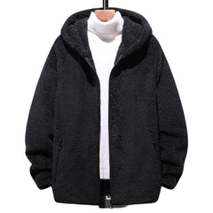 Hooded Solid Soft Cold-proof Thermal Warm Bomber Jackets