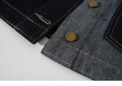 Block Denim Short Jacket
