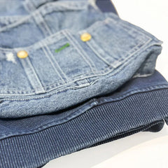 Patchwork Denim Shorts Multi Pockets Cargo