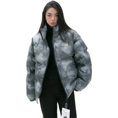Tie-Dye Leather Cotton Jacket