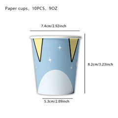 kids Birthday Party Decoration Supplies Tableware Plate Cup Napkin Tablecloth Cake Topper Balloon Banner Birthday Party Favors