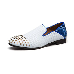 Rivet Modern Style Casual Slip On Formal Loafers Men Moccasins Shoes