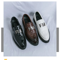 British Street Style Leather Loafers