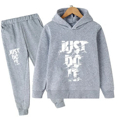 Sportswear Boys and Girls Hoodie+Pants 2-piece Set 3-14 Years Old