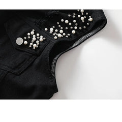 Colorful Denim Vest Women Jeans
