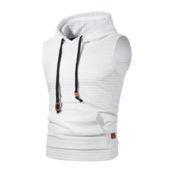 No Sleeve Retro Casual Knitted Pullover Men Wild Slim Knitting Sweaters