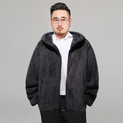 Hooded Solid Soft Cold-proof Thermal Warm Bomber Jackets