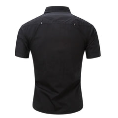 100% Cotton  Cargo Shirt Short Sleeve Shirts Multi Pocket