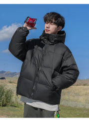 Padded Lightweight Plump Warm Waterproof Hooded down jacket