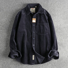 American Khaki Washed Long Sleeve Cotton Shirt