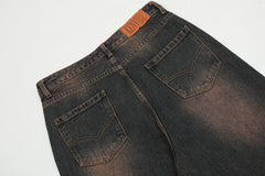Baggy Pants Mens Y2k Jeans Cotton Casual Denim Trousers