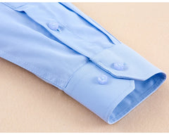 Classic Long Sleeve Solid/striped Shirts Shirt