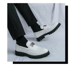 British Street Style Leather Loafers
