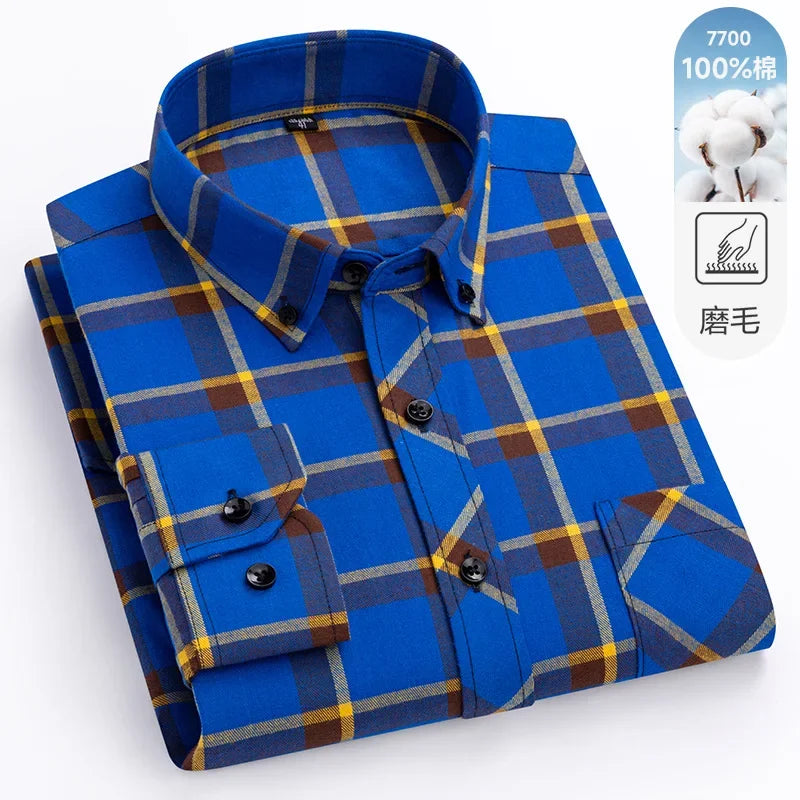 Flannel Plaid Long Sleeve Shirts