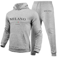 Luxury Hoodie Set Milano Print Sweatshirt Sweatpant