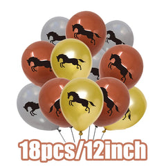 Horse Birthday Party Decoration Supplies Horse Theme Birthday Party Paper Napkins Cups Plates Tablecloth Tableware Child Favours