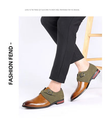 Masculino Leather Brown Black Elegant Luxury Suit Shoes