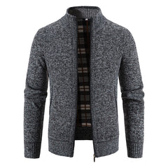 Sweater Jacket  Cold Coat Fleece Zipper Cardigan