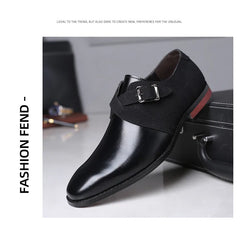 Masculino Leather Brown Black Elegant Luxury Suit Shoes