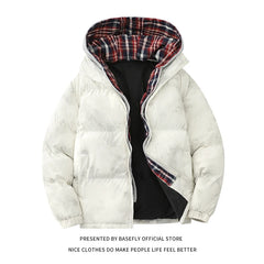 Unisex Hooded Thick Bomber Puffer Soft Jacket