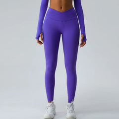 High Waist Cross Yoga Pants for Women