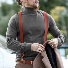 Cotton Half High Neck Base Sweater