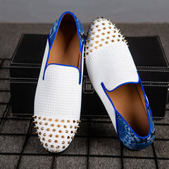 Rivet Modern Style Casual Slip On Formal Loafers Men Moccasins Shoes