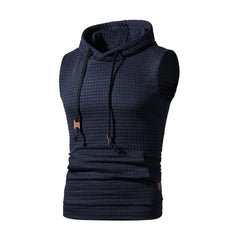 No Sleeve Retro Casual Knitted Pullover Men Wild Slim Knitting Sweaters